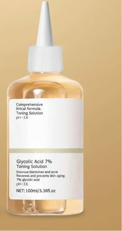 100ml Glycolique Acide 7% Solution Tonique Rénovatrice Teint Net & Anti-Imperfections