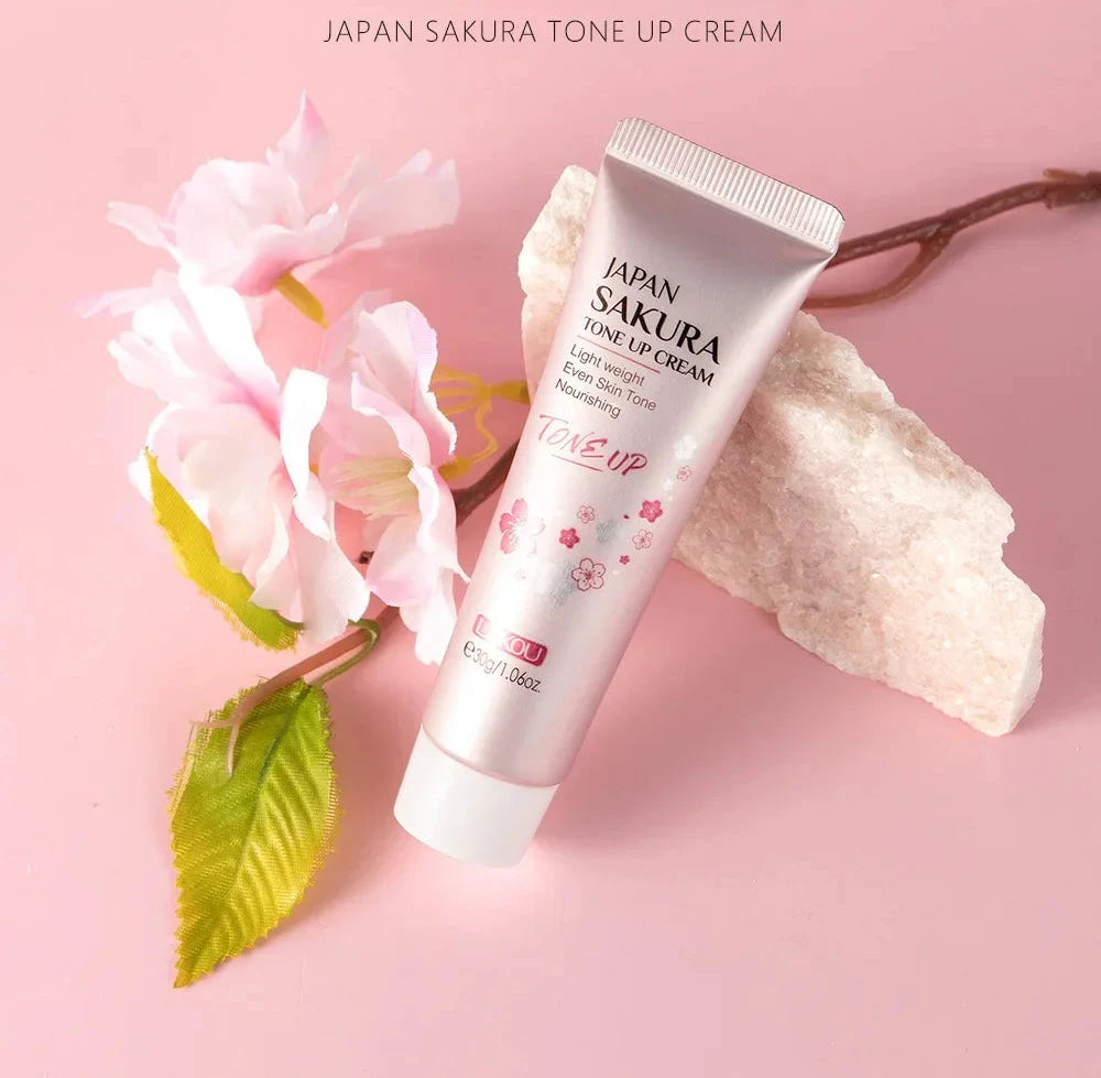Crème Extrait de Sakura & Niacinamide et Vitamine C & Acide Hyaluronique Produits Waterproof Skin Care 30g