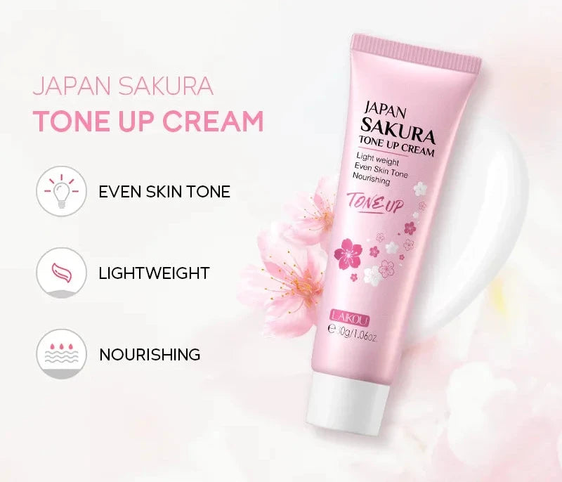 Crème Extrait de Sakura & Niacinamide et Vitamine C & Acide Hyaluronique Produits Waterproof Skin Care 30g