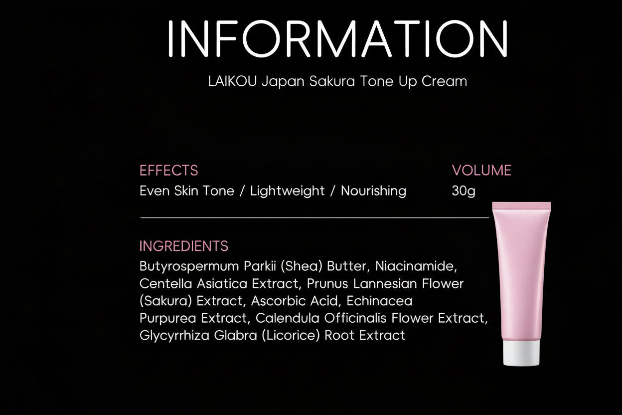 Crème Extrait de Sakura & Niacinamide et Vitamine C & Acide Hyaluronique Produits Waterproof Skin Care 30g