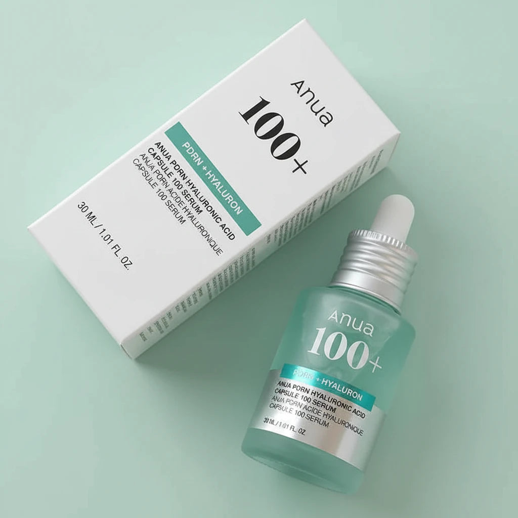 Korean ANUA 100 PDRN Essence Hyaluronic Acid Capsule Serum Blue Radiant Face Serum,Lightweight Deep Hydration Skincare Products