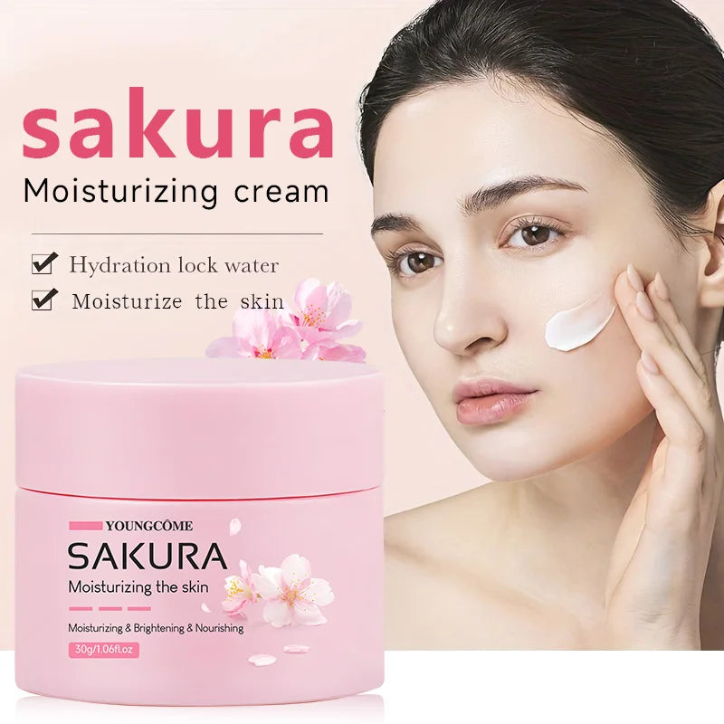 Masque Visage Hydratant extrait de Sakura, Glycérine &Hyaluronate de Sodium et Acide Hyaluronique Skin Repair 60g
