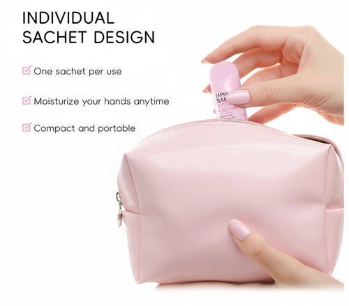 Crèmes Mains Travel Suit Extrait de Sakura, Sodium Hyaluronate et Acide Hyaluronique & Glycérine Travel Suit 5x30g