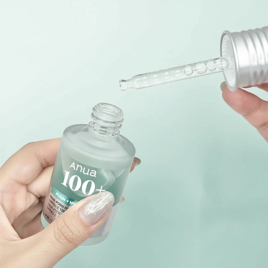 Korean ANUA 100 PDRN Essence Hyaluronic Acid Capsule Serum Blue Radiant Face Serum,Lightweight Deep Hydration Skincare Products