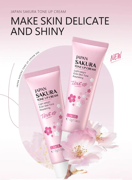 Crème Extrait de Sakura & Niacinamide et Vitamine C & Acide Hyaluronique Produits Waterproof Skin Care 30g