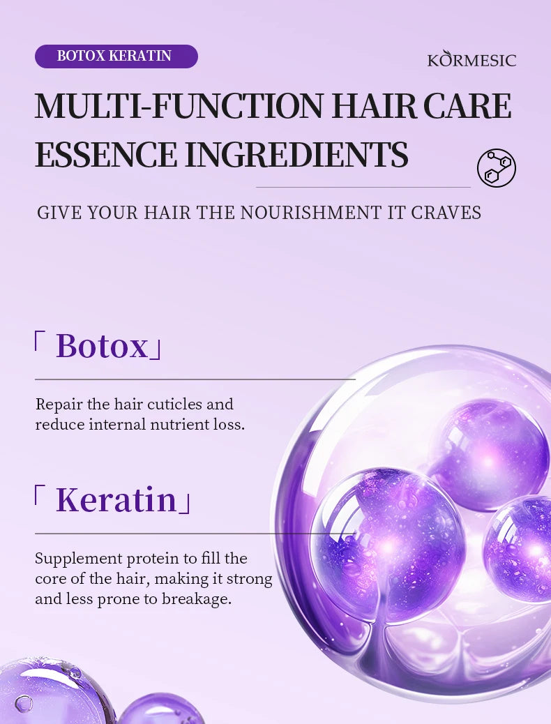 Masque Capillaire "Magical Keratin" For Smoothing Nourish Straightening Hair Care 7 variété disponible